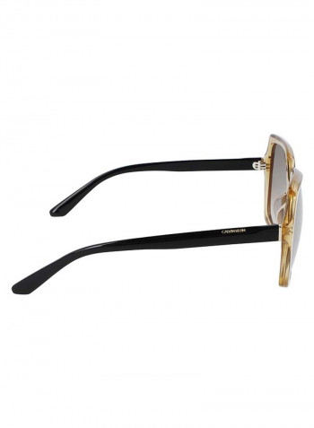 Women's Full Rimmed Square Frame Sunglasses - Lens Size: 57 mm