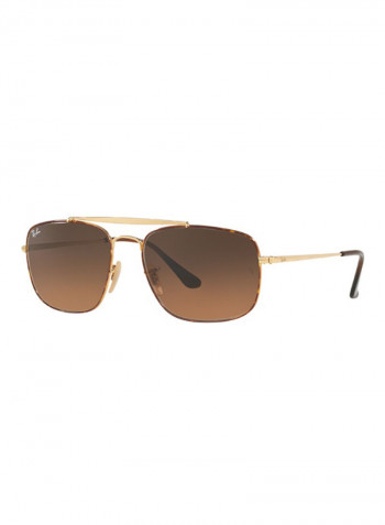 Men's Square Sunglasses - Lens Size: 58 mm