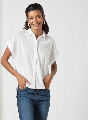 Button Down Shirt White