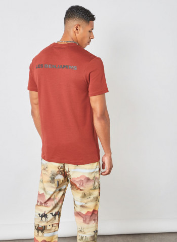 Crew Neck T-Shirt Brown