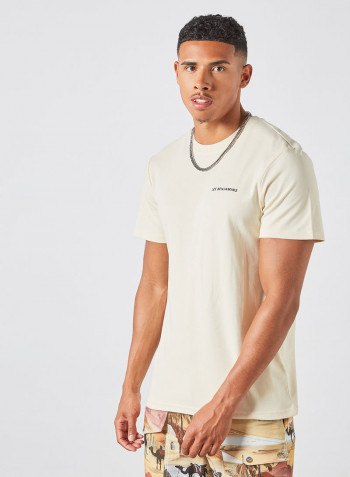 Crew Neck T-Shirt Beige