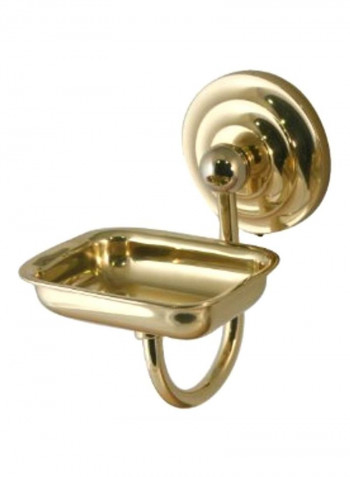 Prestige Que New Collection Wall Mounted Soap Dish Gold 4.5x3.5x4.5inch