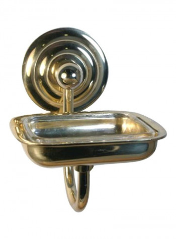 Prestige Que New Collection Wall Mounted Soap Dish Gold 4.5x3.5x4.5inch