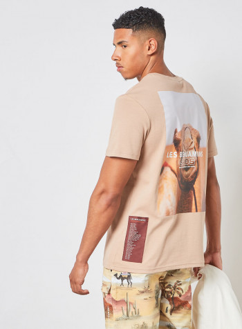 Crew Neck T-Shirt Pink
