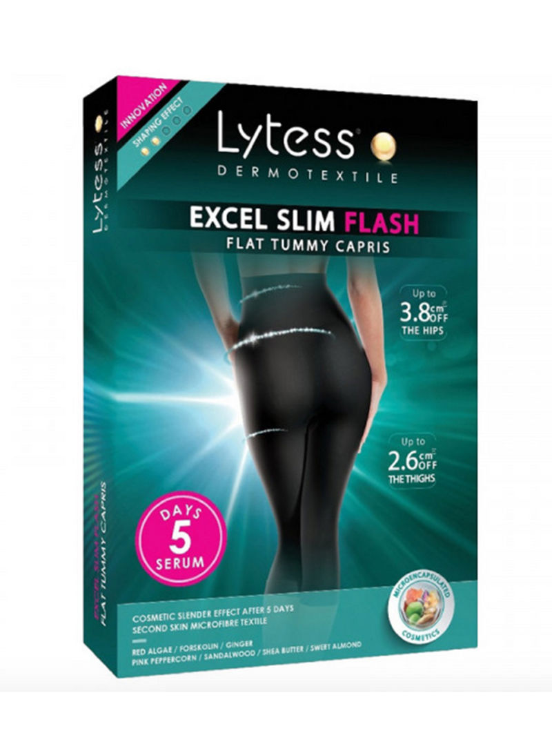 Excel Slim Flash Flat Tummy Capris L/XL