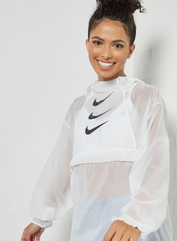 Run Division Packable Jacket White