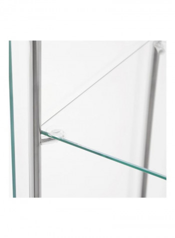 Miami 2-Door Curio Cabinet Clear 162x36.5x60.5centimeter