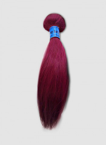 Natural Human Hair Extension Purple/Red 24inch