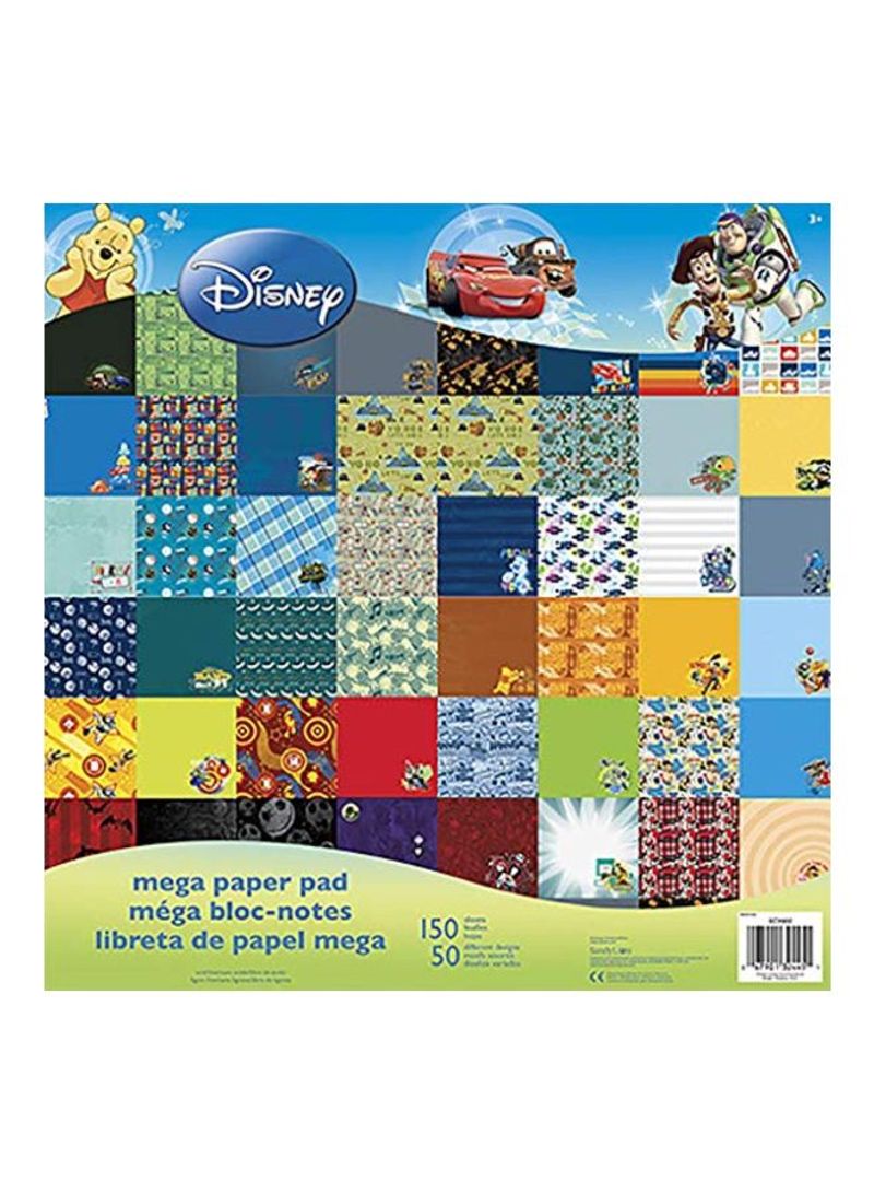 150-Sheet Disney Boy Paper Pads Red/Yellow/Blue