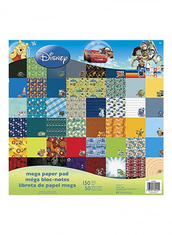 150-Sheet Disney Boy Paper Pads Red/Yellow/Blue