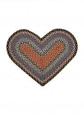 Heart Shaped Mat Multicolour 50.8 x 76.2centimeter