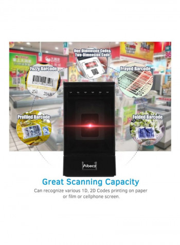 QR Barcoder Scanner Black