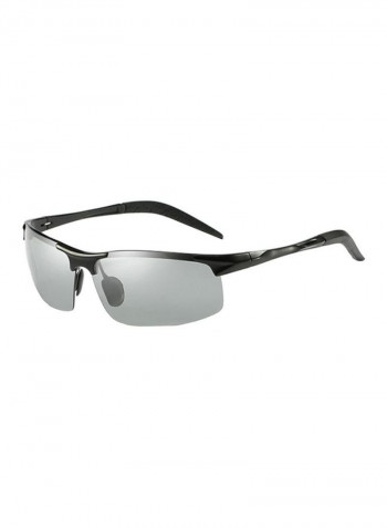 Men's Semi-Rimless Sunglasses - Lens Size: 67 mm