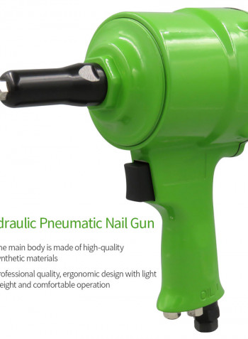 Pneumatic Pistol Type Air Riveter Green 21.00X8.50X20.50cm