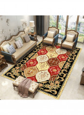 Modern Pattern Printed Rectangular Rug Multicolour 120x160centimeter
