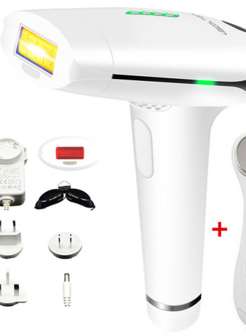 Laser Hair Removal Trimmer With Portable Beauty Instrument Set For Women أبيض 23 X 9.4 X 19.2سم