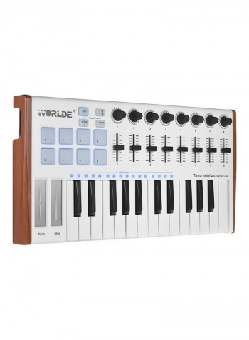 Portable 25-Key USB Keyboard Controller