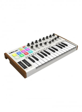 Portable 25-Key USB Keyboard Controller