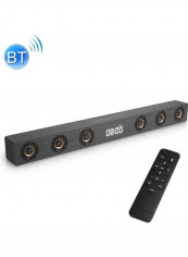 Subwoofer Wooden Bluetooth Speaker With Remote Control HPEDA00999101C Black