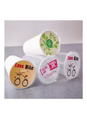 2-Piece Sealing Film Roll Cup Clear 17x17x40cm
