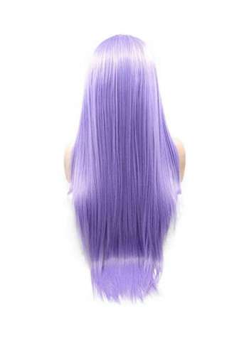 Straight Lace Front Wig Lavender Purple 2inch