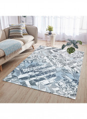 Floral Print Durable Rectangular Carpet Multicolour 120x160centimeter