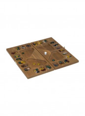 Mancala In Natural Finish Solid Hardwood Board Game 0021