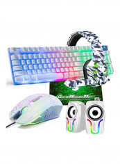 Gaming Keyboard Mouse With HD Sound Speakers And Mousepad