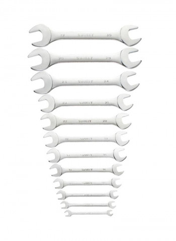 12-Piece Fatmax Open End Wrench Silver