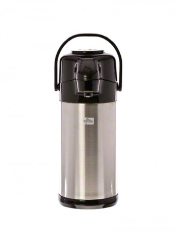 Stainless Steel Thermo Flask Silver/Black 5.5x5.5x15.13inch