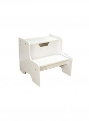 Wooden Step Stool White