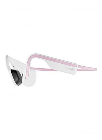 Bone Conduction Open-Ear Bluetooth Wireless Headphones White/Pink