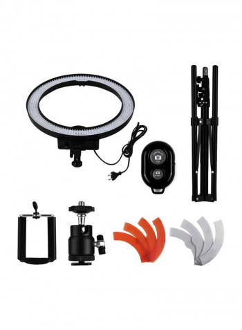 LED Photography Ring Fill Light 370x482millimeter Black/Clear