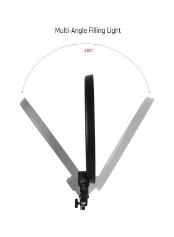 LED Photography Ring Fill Light 370x482millimeter Black/Clear
