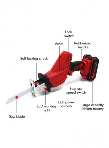 Reciprocating Saw Black/Red