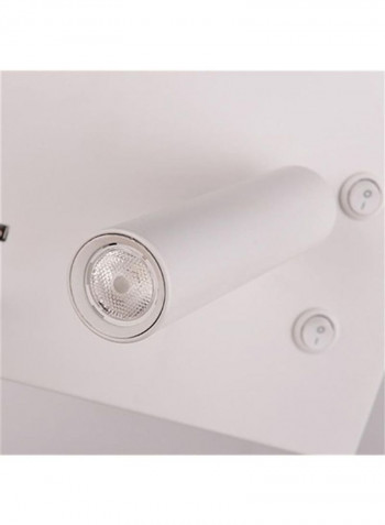 Wireless USB 5V Charger Wall Light White