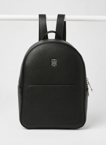 Essential Logo Backpack Black