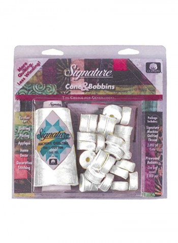 Cone And Bobbin Set Silver/Pink/Blue
