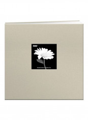 Book Cloth Cover Postbound Album Biscotti Beige