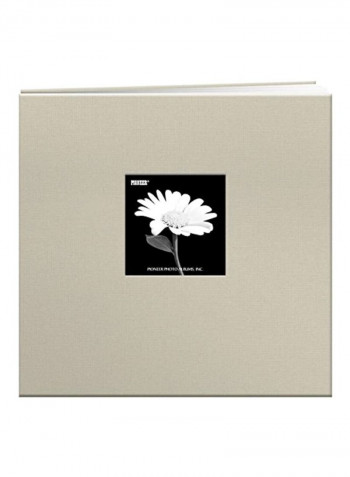 Book Cloth Cover Postbound Album Biscotti Beige