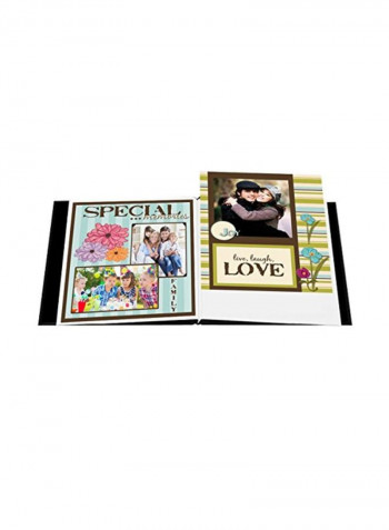 Postbound Fabric Frame Cover Memory Book Deep Black
