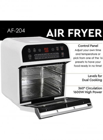 Air Fryer With Oven 12 l 1600 W AF-204 White/Black