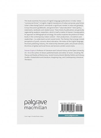 Consumable Texts In Contemporary India: Uncultured Books And Bibliographical Sociology Hardcover