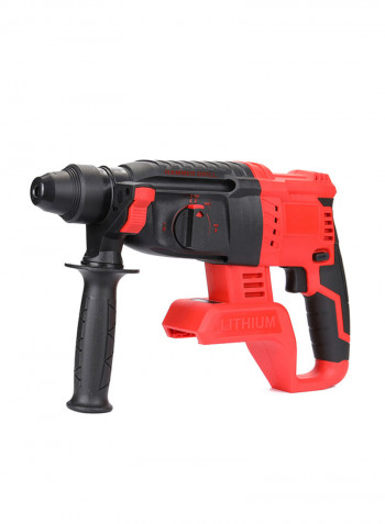 Multifunctional Industrial-Grade Brushless Rechargeable Electric Hammer Red/Black