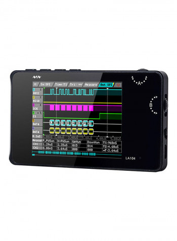 LA104 DSO Mini Digital Logic Analyser Black 14.50 x 3.80 x 10.10cm