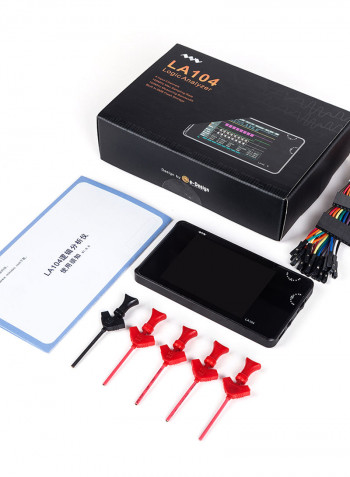 LA104 DSO Mini Digital Logic Analyser Black 14.50 x 3.80 x 10.10cm