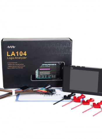 LA104 DSO Mini Digital Logic Analyser Black 14.50 x 3.80 x 10.10cm