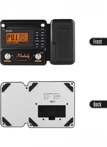 MU100 Electric Guitar Effect Pedal Supports 180s Loop Recording Tuner Tap Tempo Rhythm Setting Scale