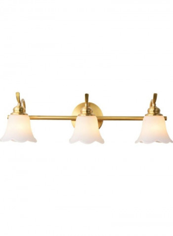 3 Heads Copper Mirror Headlight Wall Lamp Warm White