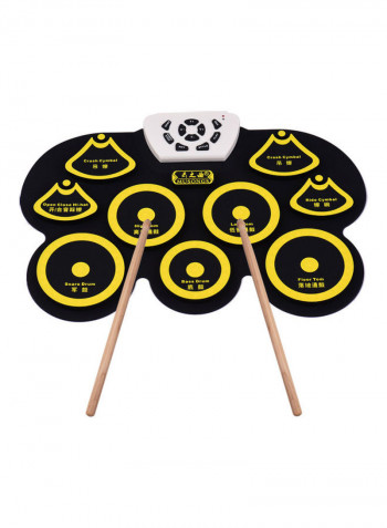 Electronic Drum Pad Kit with Stick and Foot Pedal